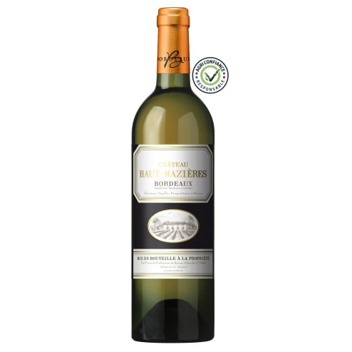 Château Haut-Mazières Bordeaux Blanc élevé en fut de chêne français